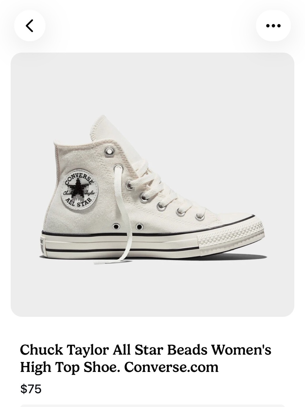Converse Chuck Taylor All Star High Top Sneakers - Off-White
